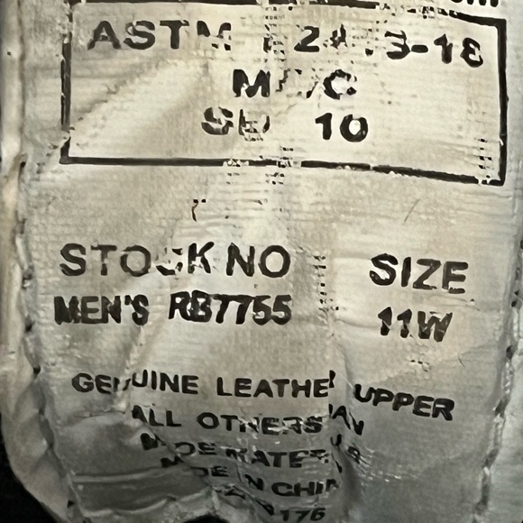 Reebok High Top Safety Steel Toe Shoes Sz 11W - Picture 13 of 13